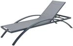 Garden Pleasure Sonnenliege 'Donna' verstellbar anthrazit 72 x 43 x 197 cm