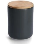 Zeller Vorratsdose anthrazit 650 ml mit Bambusdeckel