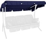 Angerer Freizeitm&ouml;bel Ersatzdach f&uuml;r Hollywoodschaukel 'Swingtex' blau 210 x 145 cm