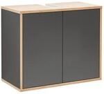 Fackelmann Waschbeckenunterschrank 'Finn' braun/anthrazit matt 60 x 50 x 30,5 cm