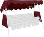Angerer Freizeitm&ouml;bel Ersatzdach f&uuml;r Hollywoodschaukel bordeaux 200 x 120 cm