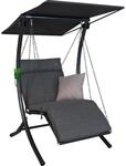Angerer Freizeitm&ouml;bel Hollywoodschaukel 'Swing' 1-Sitzer grau 100 x 160 x 145 cm