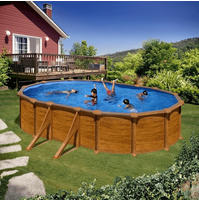 GRE Stahlwandpool-Set 'Mauritus' 500 x 300 x 132 cm mit Sicherheitsleiter und
