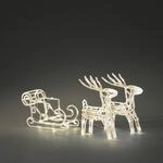 Konstsmide LED-Rentiere mit Schlitten 96 LEDs warmwei&szlig; 70 x 42 x 18 cm