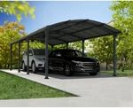 Palram-Canopia Doppelcarport 'Arcadia' anthrazit 359 x 863 cm Polycarbonat grau