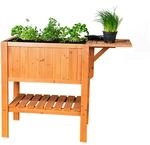Hochbeet 'Cube 1' braun Tannenholz 70 x 50 x 80 cm