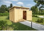 Weka Gartenhaus Massivholz natur 235 x 239 cm