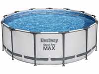 Bestway Aufstellpool-Komplett-Set 'Steel Pro MAX' grau Ø 396 x 122 cm