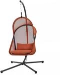 Siena Garden H&auml;ngesessel 'Yobaya' mit Gestell rot x 195 x 106 cm
