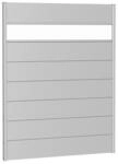 Biohort Zaunelement mit Acrylglas silber-metallic 150 x 180 cm