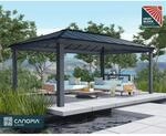 Palram-Canopia Pavillon 'Dallas' anthrazit 360 x 607 cm Polycarbonat grau