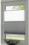 Gardinia EasyFix Plissee 'Day + Night' wei&szlig;/schiefer 60 x 130 cm