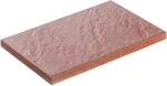 Diephaus Terrassenplatte 'T-Court Grit' rot 60 x 40 x 4 cm