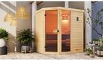 Weka Massivholz-Elementsauna 'Laukkala 2' mit Glast&uuml;r, Fenster 186,6 x 138,6 x 200