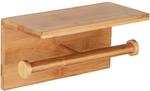 Wenko Toiletten-Ersatzrollenhalter 'Duo Bambusa' 25 x 13 x 12 cm