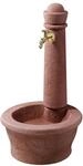 GARANTIA Wasserzapfs&auml;ule 'Roma' Steinoptik redstone &Oslash; 54 x 100 cm