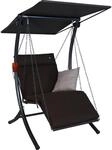 Angerer Freizeitm&ouml;bel Hollywoodschaukel 'Swing Smart' 1-Sitzer braun 100 x 160 x 145