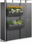 Biohort Pflanzgef&auml;&szlig; 'FloraBoard' dunkelgrau-metallic f&uuml;r Ger&auml;tehaus...