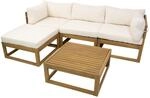 bellavista&reg; Loungem&ouml;belset 'Karmoy' Holz beige 5-teilig