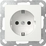 GIRA Steckdoseneinsatz 'Standard 55' reinwei&szlig; matt 7 x 7 cm