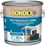 Bondex Wetterschutzfarbe anthrazit 2,5 l
