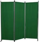 Angerer Freizeitm&ouml;bel Paravent 3-teilig Bezug Polyethylen gr&uuml;n 165 x 171 cm