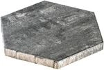 Diephaus Terrassenplatte 'T-Court Hexagon' Beton grau 46 x 40 x 4 cm
