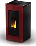 Freepoint Pelletofen 'Vega' Stahl schwarz/rot 10,5 kW