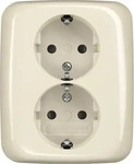 Busch-Jaeger 2TKA00003897, Busch-Jaeger SCHUKO Doppelsteckdose 202 EUJB-212 