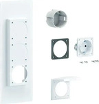 Hager ZY01SD, Hager Steckdosenflansch ZY01SD | 1x Schuko | IP44 | f&uuml;r...