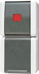 Jung 876KOW, JUNG | SCHUKO Steckdosenkombination | 876KOW Aufputz | IP44 | 16A 250V 