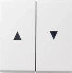 Gira 029427, Gira Wippen 2-fach 029427 | Jalousie Schalter System 55 | Pfeilsymbol 