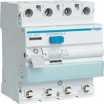 Hager CDS425D, Hager FI-Schutzschalter CDS425D 4-polig 25A 30mA Typ A | QuickConnect