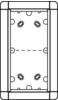 Ritto Portier AP-Rahmen si 2-fach, 133x230mm 1 8832/20 1883220