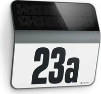 Steinel 035730, Steinel Solar LED Hausnummernleuchte XSolar LH-N | Edelstahl