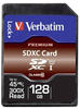 Verbatim SDXC-Card 128GB Class 10, UHS-1 15-020-917