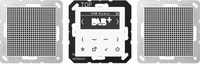 Jung DABA2WW, JUNG Smart Radio DAB+ Set Stereo DABA2WW | Unterputz | DAB+ UKW Radio 