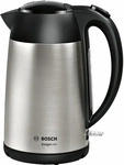 Bosch TWK3P420, Bosch Wasserkocher TWK3P420 | kabellos | 1,7 Liter | Edelstahl 