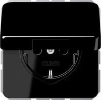 Jung CD1520BFKLSW, Jung SCHUKO Steckdose CD1520BFKLSW | Unterputz | mit Klappdeckel 