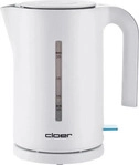 Cloer 4111, Cloer Wasserkocher 4111 | 1,7 Liter | 2200 Watt | kabellos | Kalkfilter 