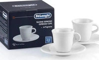 DeLonghi 5513283721, Espressotassen DeLonghi 5513283721 Porzellan, 70ml, 2er-Set