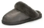 Lammfell-Pantolette Jessica Shepherd schwarz, 38