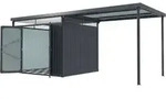 Pergart Metallger&auml;tehaus Rheinfelden 78 - 108 B 490 x T 245 cm (Modell 78 inkl.