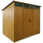 Pergart Metallger&auml;tehaus L&uuml;beck II 86 - 89 224 x 181 cm (Modell 86) Holzoptik