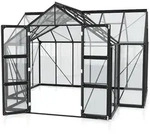 Vitavia Gew&auml;chshaus Campus inkl. 4 Dachfenstern - 13,0 m2 schwarz
