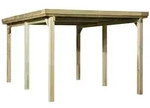 Weka Einzelcarport 617 Stahldach Einzelcarport 617 Gr. 1 (322 x 512 cm) (Holzcarport)