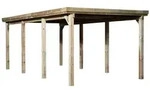 Weka Einzelcarport 617 Ohne Dacheindeckung Einzelcarport 617 Gr. 2 (322 x 612...