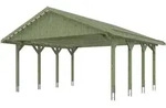 Skan Holz Wallgau - Satteldach Doppelcarport Breite 620 cm Gr. 1 - 620 x 600 cm