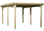 Weka Einzelcarport 617 Ohne Dacheindeckung Einzelcarport 617 Gr. 1 (322 x 512 cm)