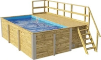 Weka 5954030000, Weka Massivholzpool 595 Gr. 1 - 45 mm - 400 x 301 cm...